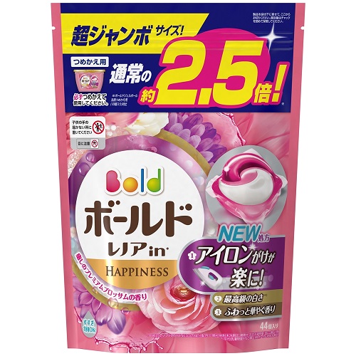 P&G ボールド 洗濯洗剤 ジェルボール3D 癒しのプレミアムブロッサムの香り 超ジャンボ 44個 (8)