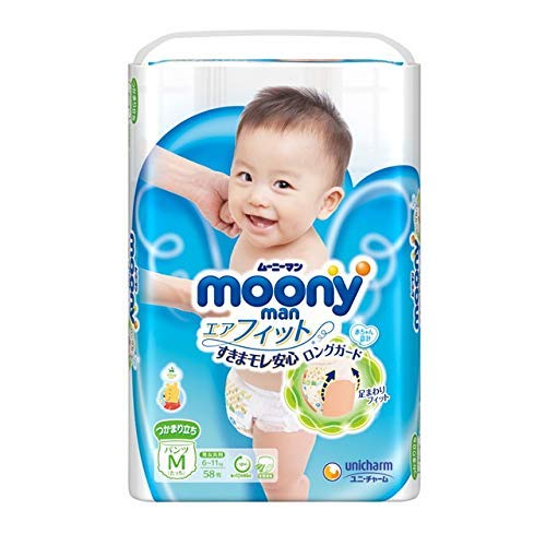 ユニ・チャーム ムーニーマン パンツ エアフィット たっちＭ 58枚 (箱JAN 4903111248582) (3) 50*33*43-6.6