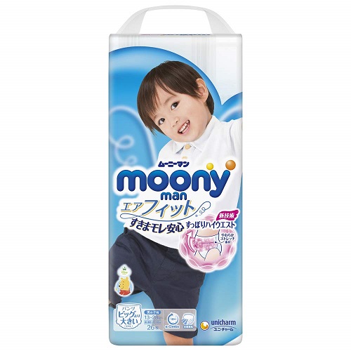 ユニ・チャーム ムーニーマン パンツ エアフィット ビッグより大きい 男の子 26枚 (箱JAN 4903111211111) (3) 50*24*43-4.2
