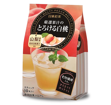 日東紅茶 厳選果汁のとろける白桃 12g*10本 (6)