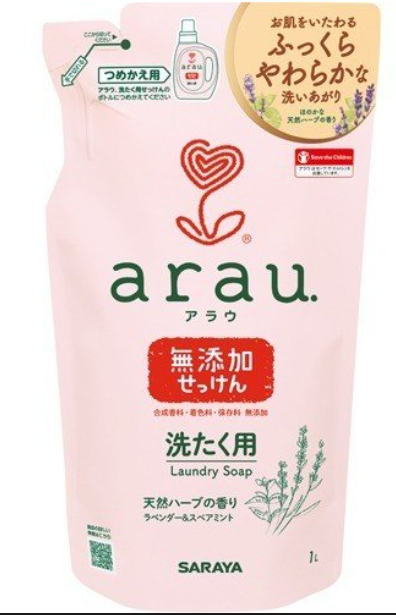 サラヤ アラウ 洗濯用せっけん 詰替用 1L (12)