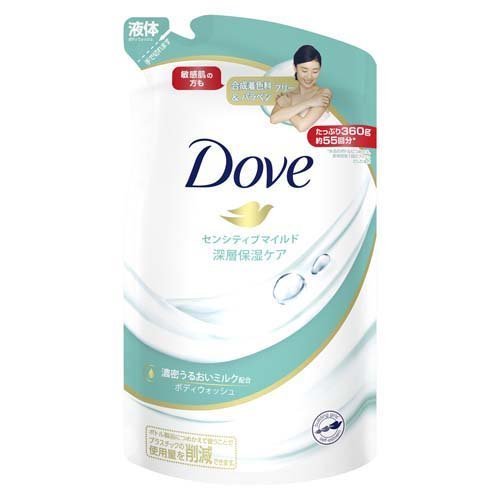 ユニリーバ ダヴ ボディウォッシュ センシティブマイルド 詰替用 360g (12)