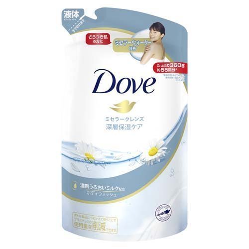 ユニリーバ ダヴ ボディウォッシュ ミセラークレンズ 詰替用 360g (12)