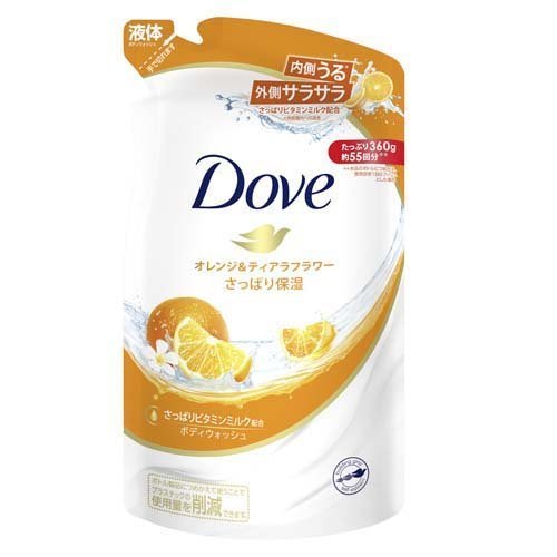 ユニリーバ ダヴ ボディウォッシュ オレンジ＆ティアラフラワー 詰替用 360g (12)