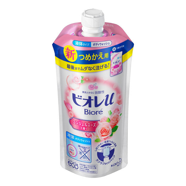 ビオレu ボディウォッシュ エンジェルローズの香り 詰替用 340ml (24)