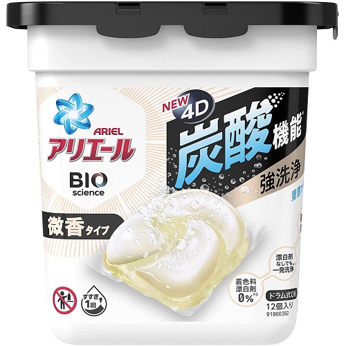 P&G アリエール ジェルボール4D 炭酸機能 微香 本体 12個 (6)