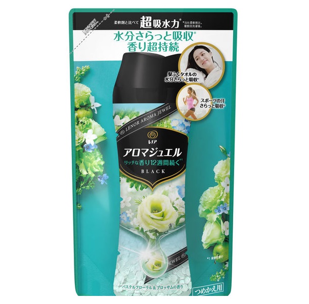 レノアハピネス アロマジュエル パステルフローラル＆ブロッサムの香り 詰替 415ml (10)