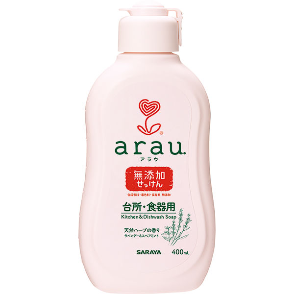 サラヤ アラウ 台所・食器用せっけん 天然ハーブの香り 本体 400ml (18)