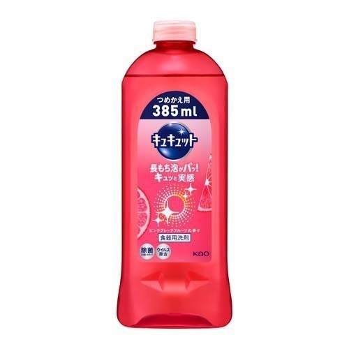 花王 キュキュット ピンクグレープフルーツ 詰替 385ml (16)