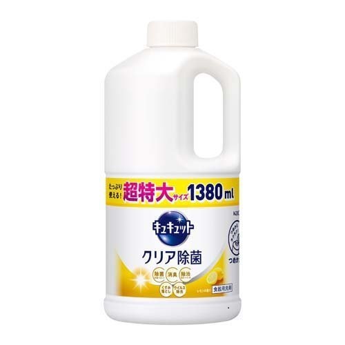 花王 キュキュット レモン 詰替特大 1380ml (6)
