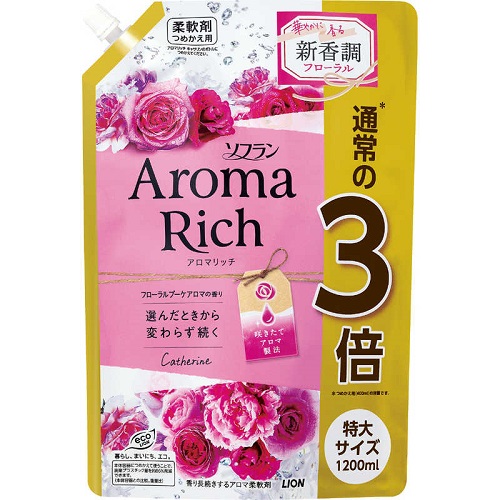 ライオン ソフランアロマリッチ キャサリン 詰替用 特大 1200ml (6)