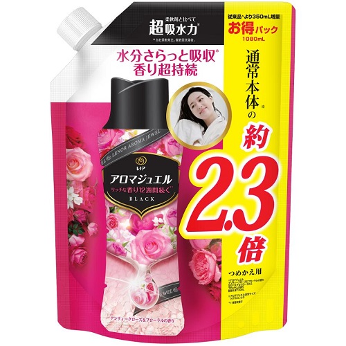 レノアハピネス アロマジュエル アンティークローズ＆フローラルの香り 詰替 特大 1080ml (6)