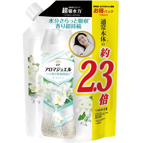 レノアハピネス アロマジュエル ホワイトティーの香り 詰替 特大 1080ml (6)