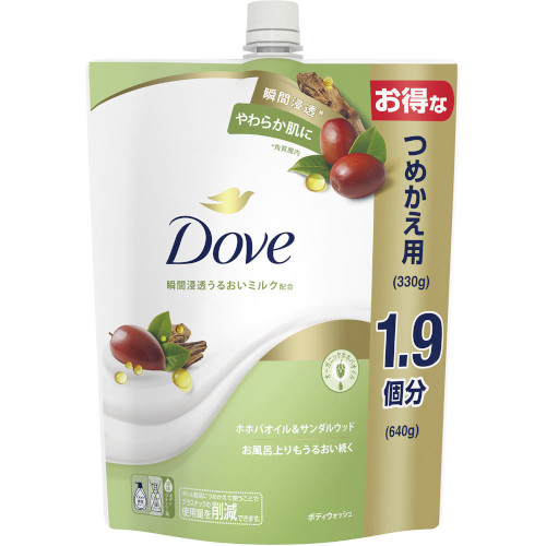 ユニリーバ ダヴ ボディウォッシュ ホホバオイル＆サンダルウッド 詰替用大 640g (9)