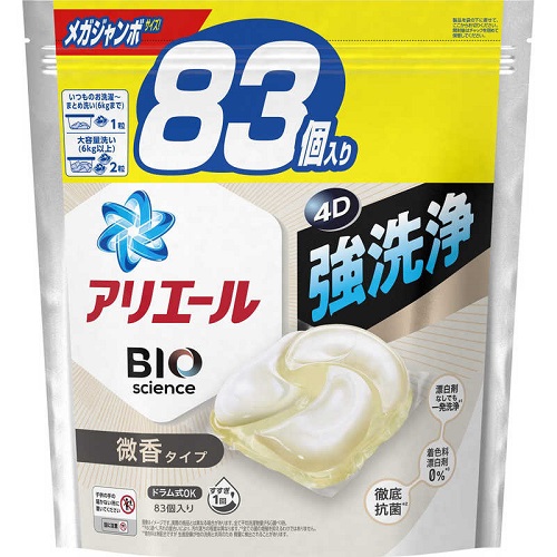 P&G アリエール ジェルボール4D 微香 詰替用 ジャンボサイズ 83個 (4)